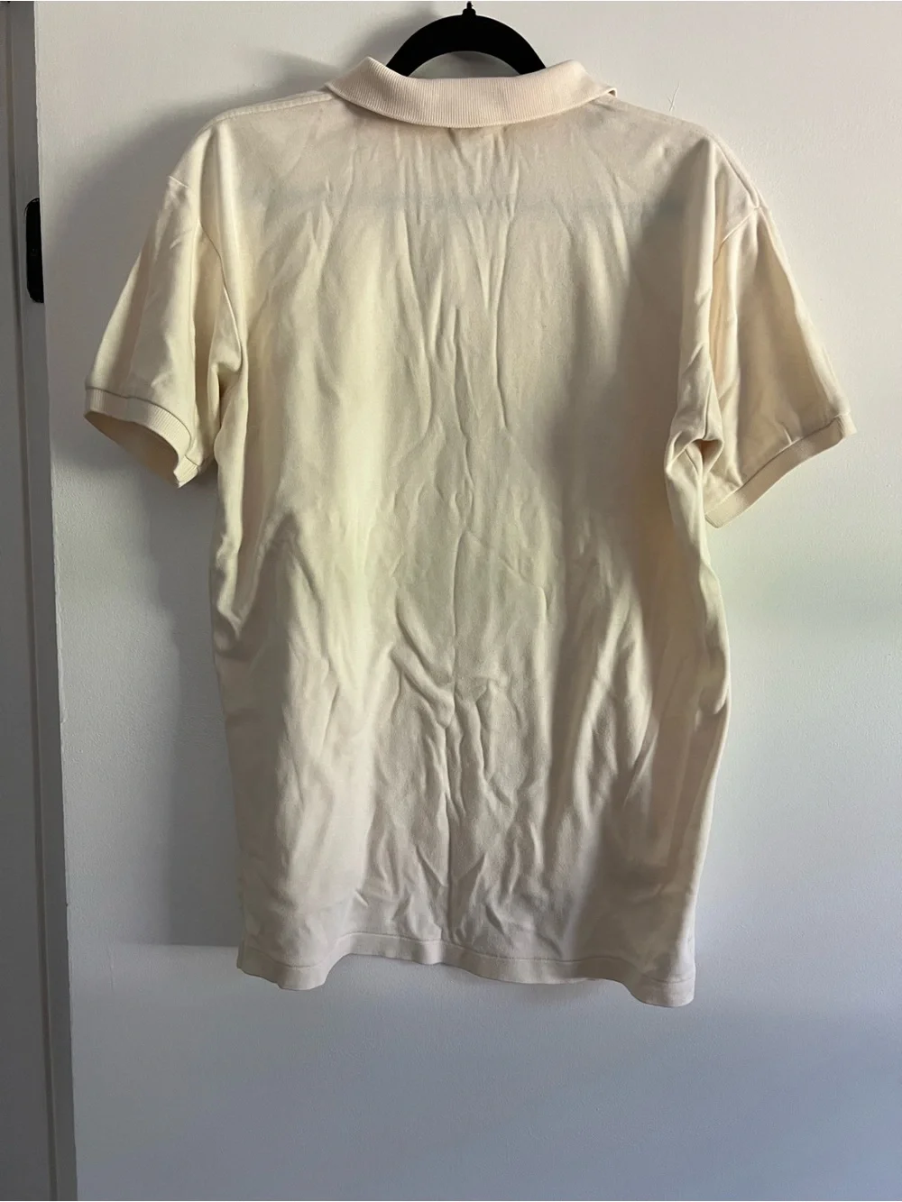 Ralph Lauren Men’s Cream Polo with Red Pony Logo